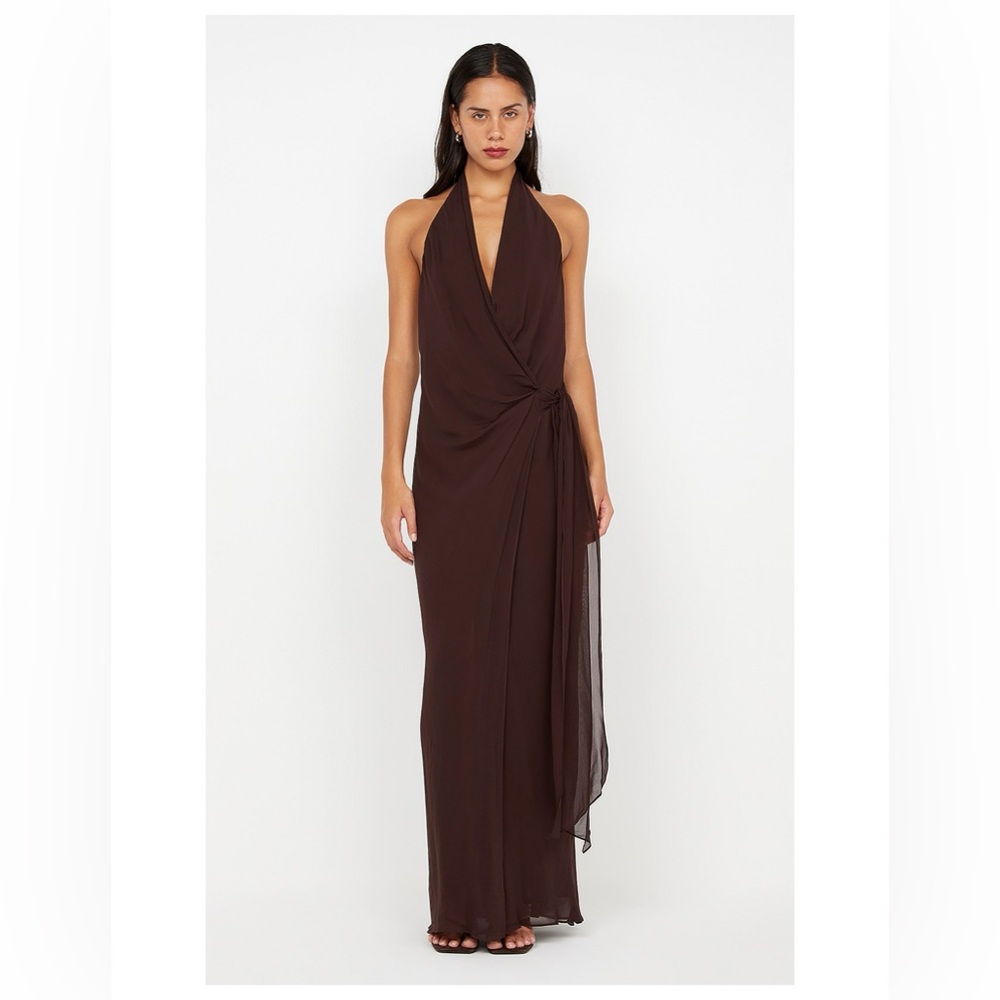Bec & Bridge Brown Backless Dress